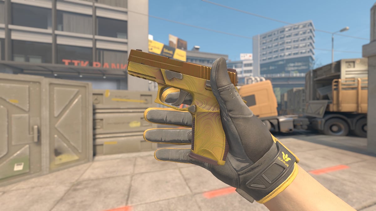 P250 Sedimentary (Gold CS2 Loadout)