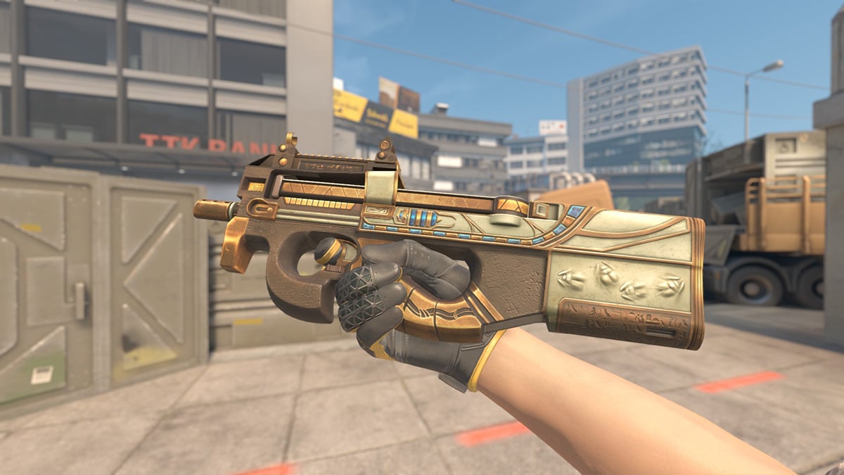P90 ScaraB Rush (Gold CS2 Loadout)