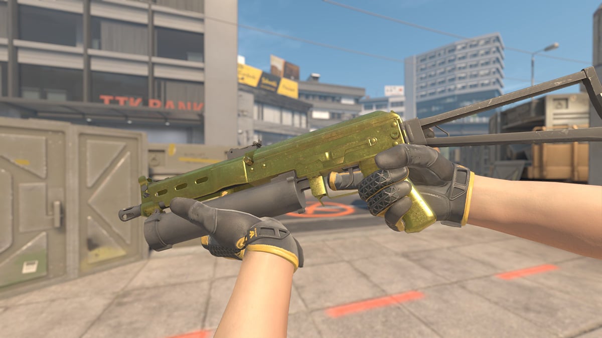 PP-Bizon Brass (Gold CS2 Loadout)
