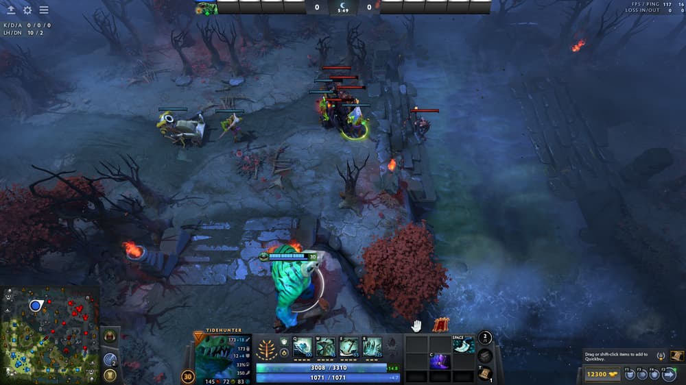 With the tower gone, you gain a lot of map control and farm (Image via Dota 2)