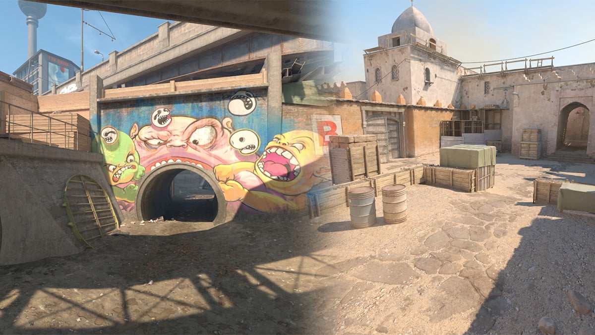 CS2 -Overpass +Dust2 (Competitive Counter-Strike Map Pool History)