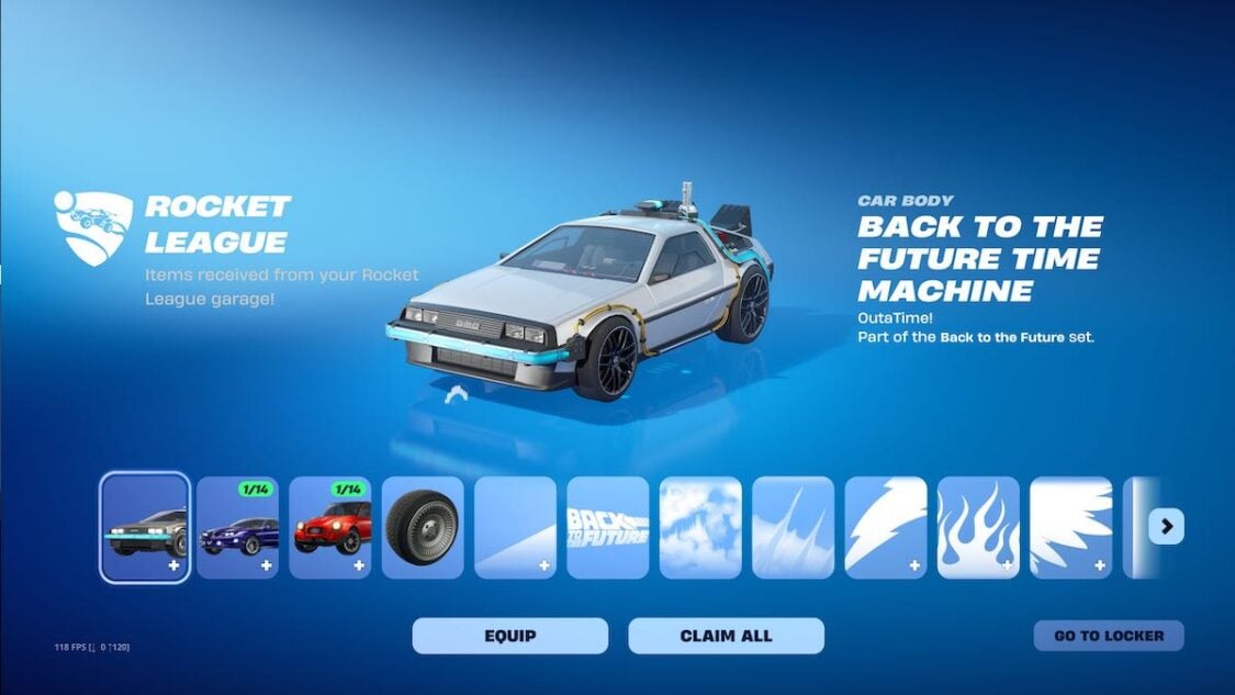 Fortnite DeLorean Comes This Week