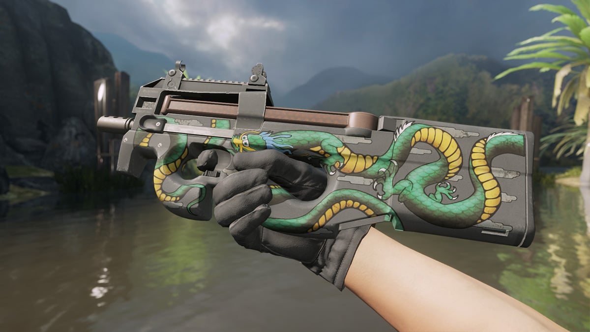 P90 Emerald Dragon (CS2 Anime Skins)