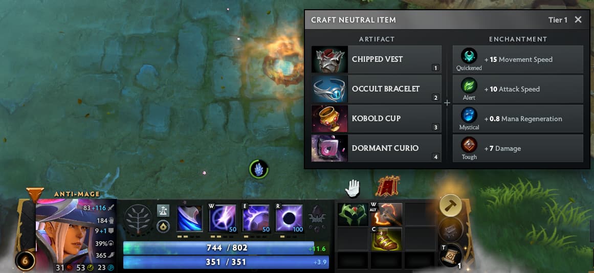 Crafting Neutral Items