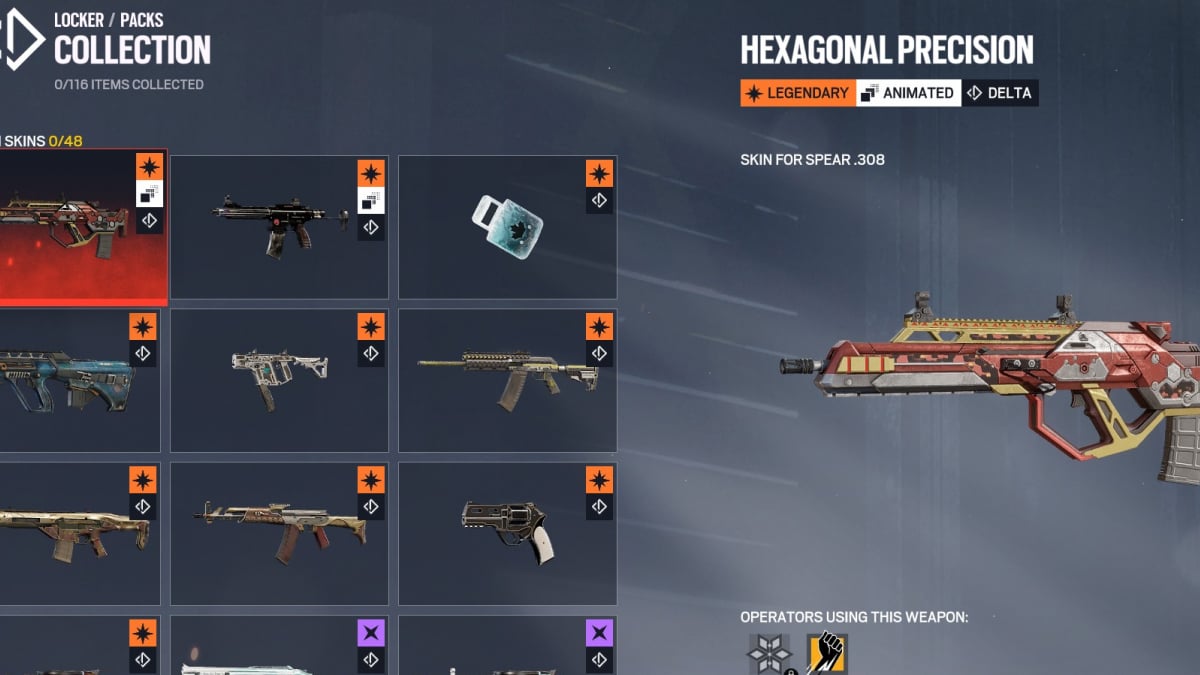 rainbow six siege x delta pack skins