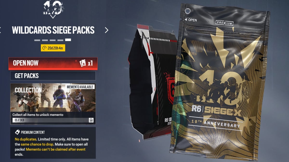 rainbow six siege x wildcard siege packs