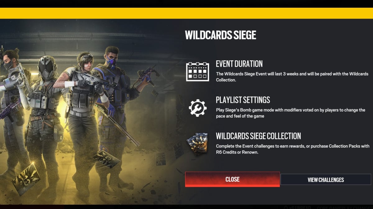 rainbow six siege x wildcards siege event