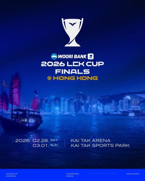 LCK Cup 2026 Finals will be heading to Hong Kong