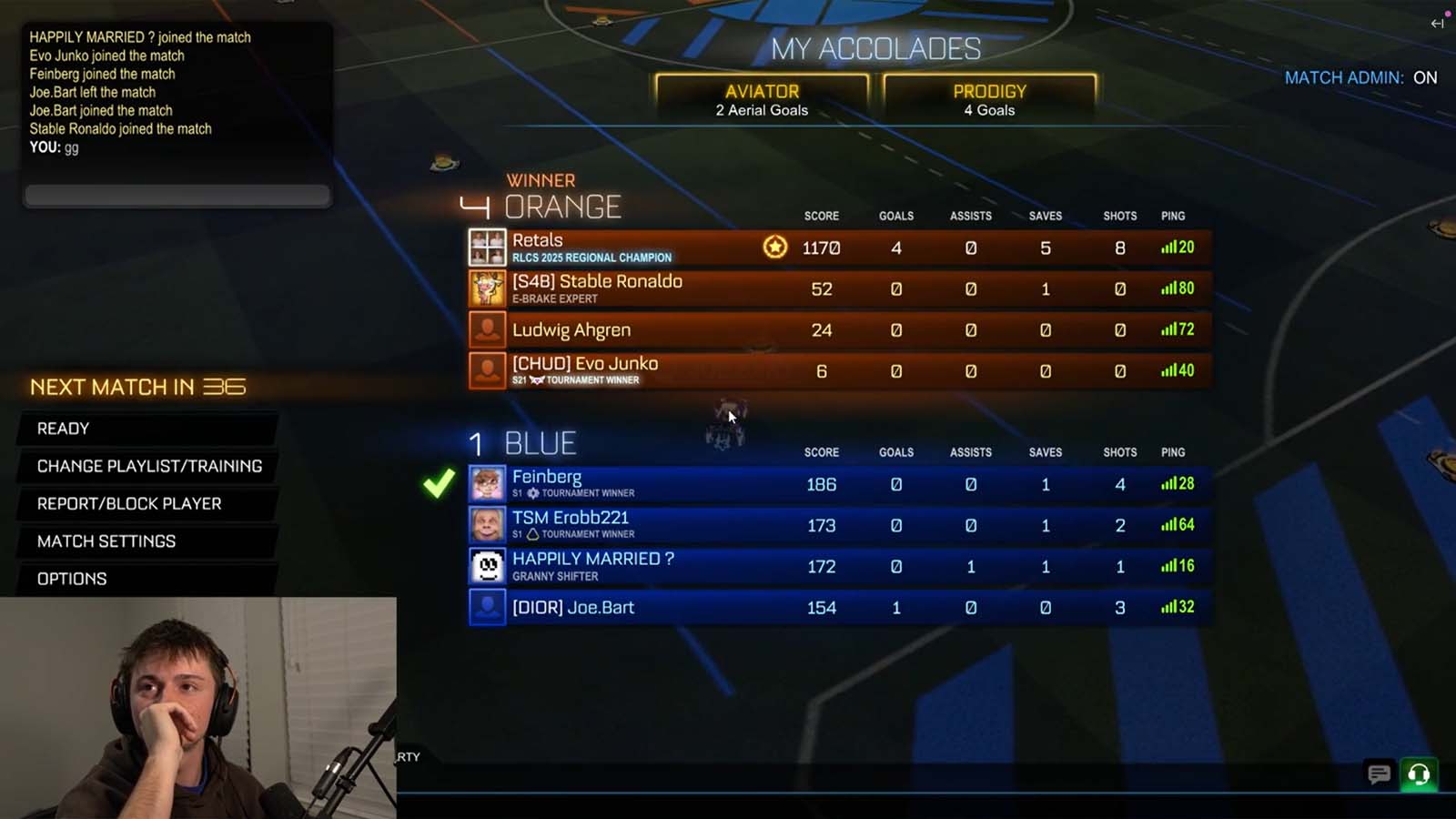 Former Rocket League professional Retals defeated seven of the biggest streamers on Twitch in a 1v7 showmatch, proving how high the skill ceiling is 