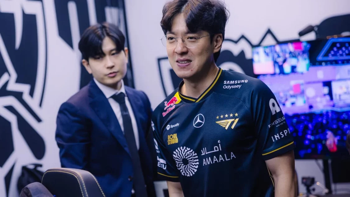 T1 coach Kkoma at Worlds 2025