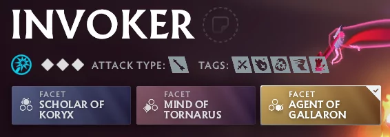 Invoker has three different facets to work with (Image via Dota 2)