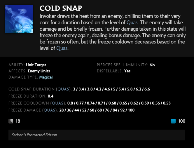 Cold Snap (Image via Dota 2)