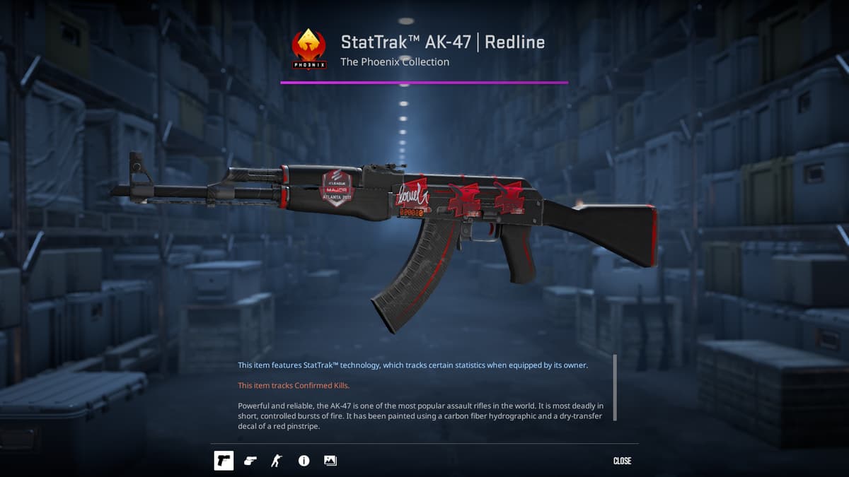 StatTrak skins are also rare (Image via Counter-Strike)
