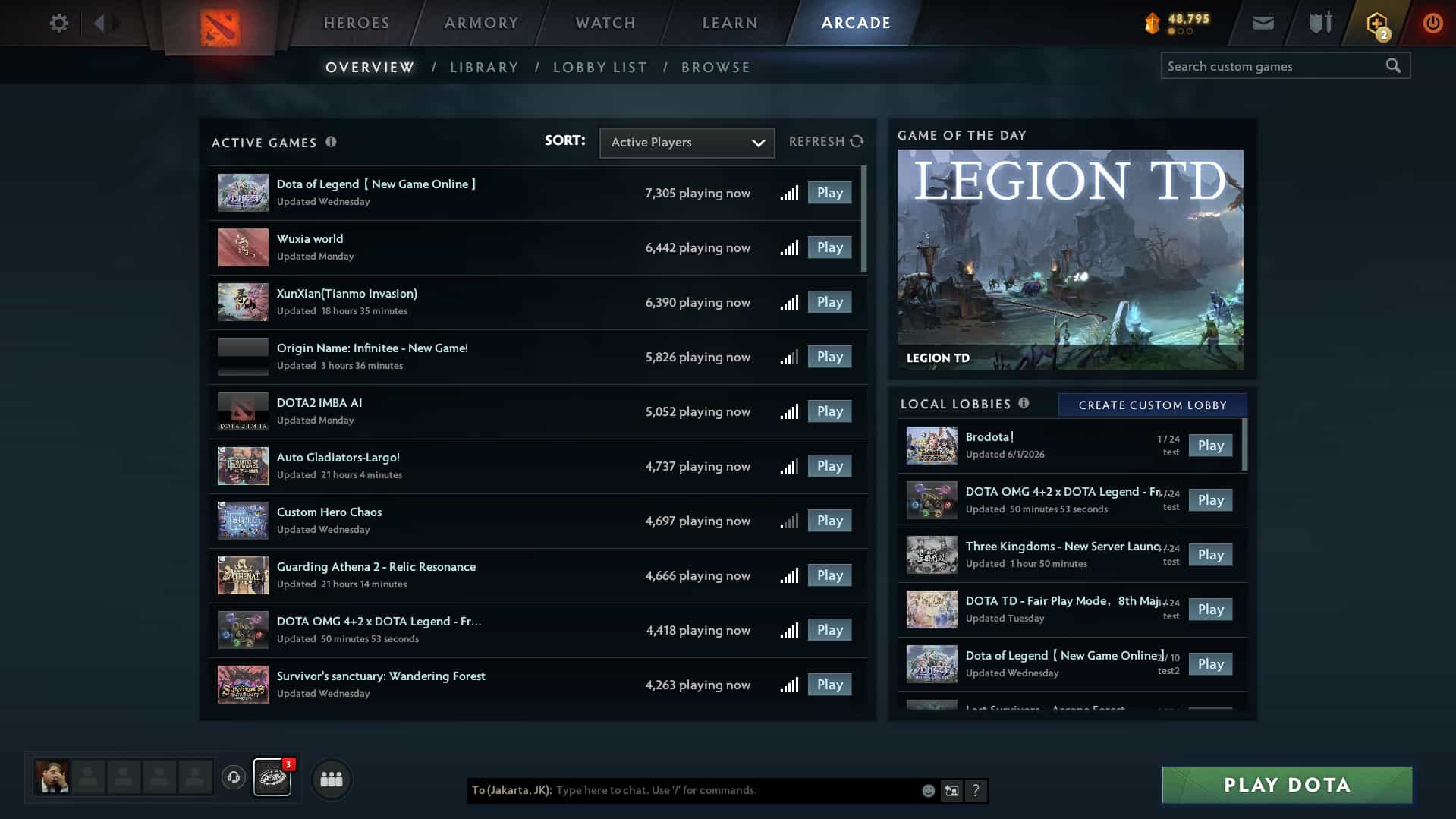 Dota 2's Arcade Mode Brings in a Healthy Number of Players (Image via Dota 2)