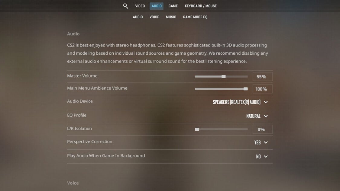 Best CS2 Audio Settings: Optimized Sound Guide (2026)
