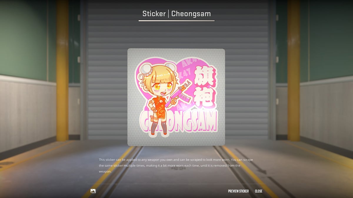 Cheongsam (CS2 Anime Stickers)