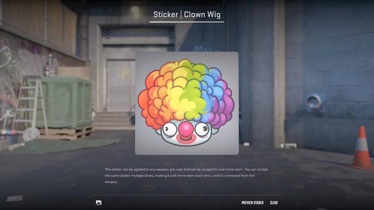 Clown Wig (CS2 Rainbow Stickers)