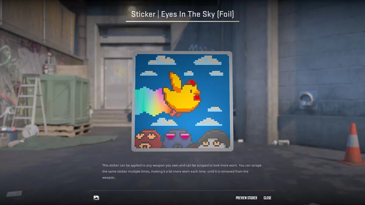 Eyes In The Sky (Foil) (CS2 Rainbow Stickers)