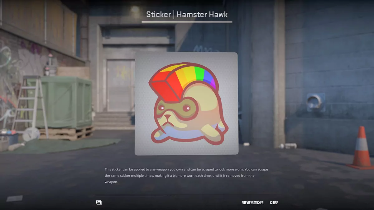 Hamster Hawk (CS2 Rainbow Stickers)