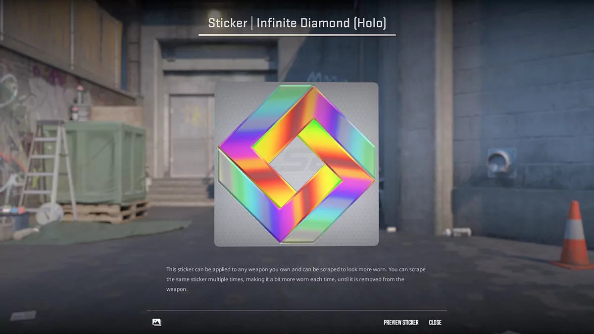 Infinite Diamond (Holo) (CS2 Rainbow Stickers)