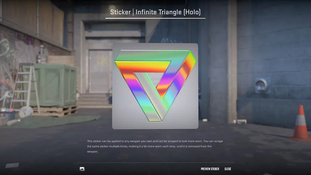 Infinite Triangle (Holo) (CS2 Rainbow Stickers)