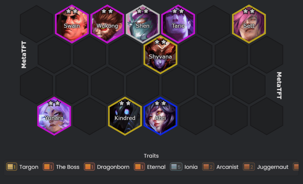 Ionia Yunara comp TFT Patch 16.3b