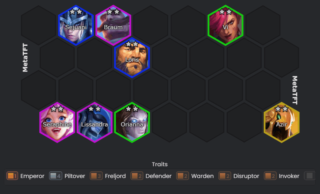 Piltover Seraphine comp TFT Patch 16.3b