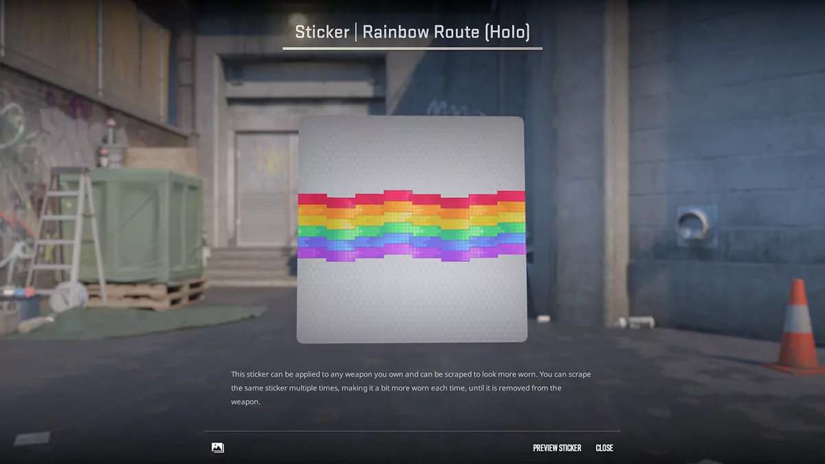Rainbow Route (Holo) (CS2 Rainbow Stickers)