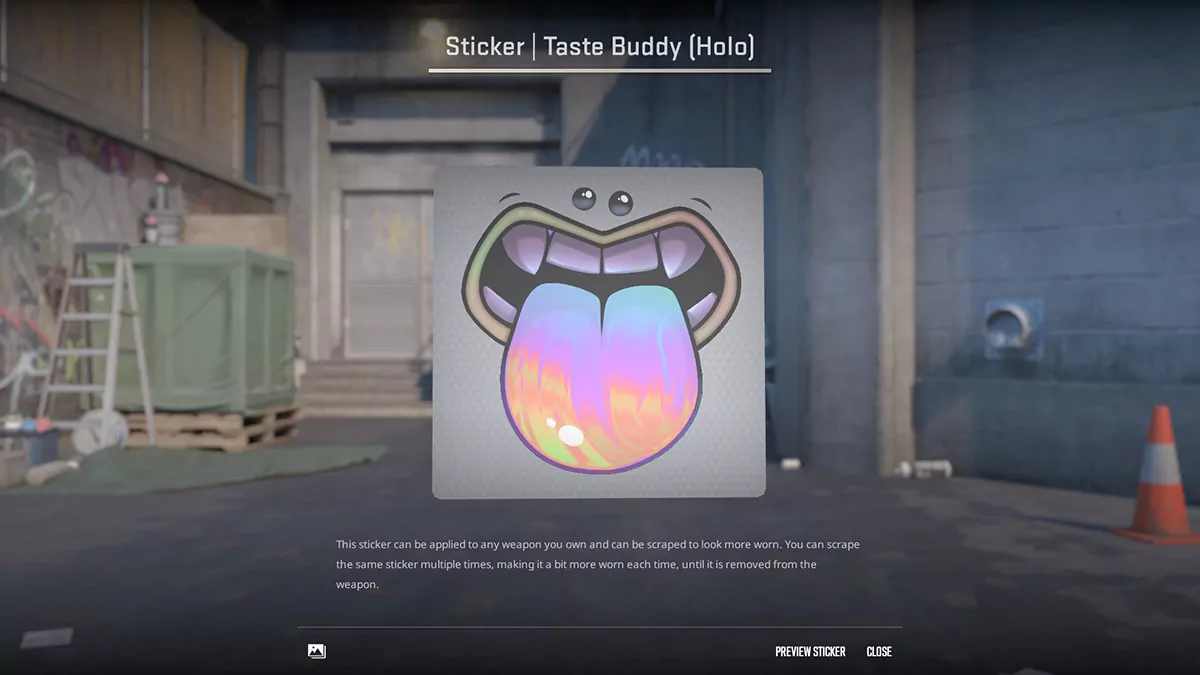 Taste Buddy (Holo) (CS2 Rainbow Stickers)