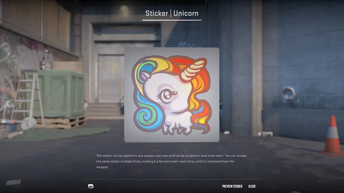 Unicorn (CS2 Rainbow Stickers)