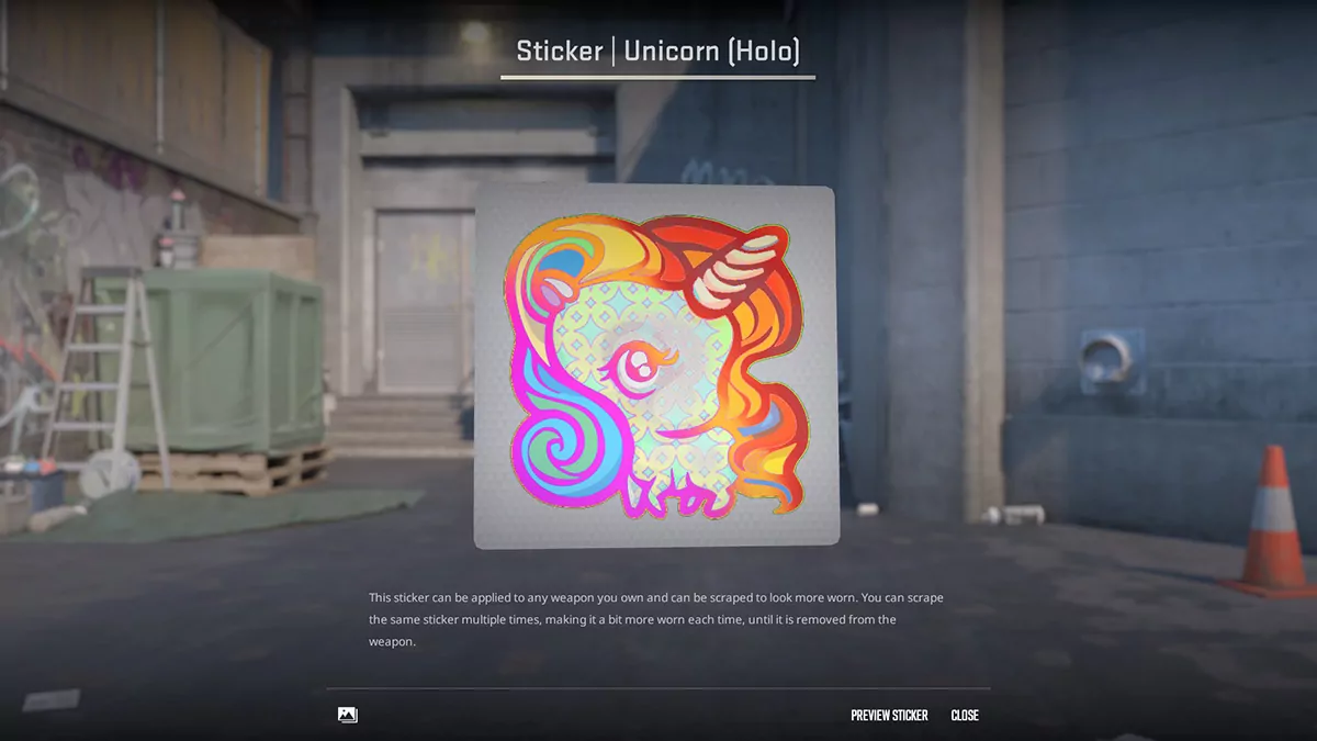 Unicorn (Holo) (CS2 Rainbow Stickers)