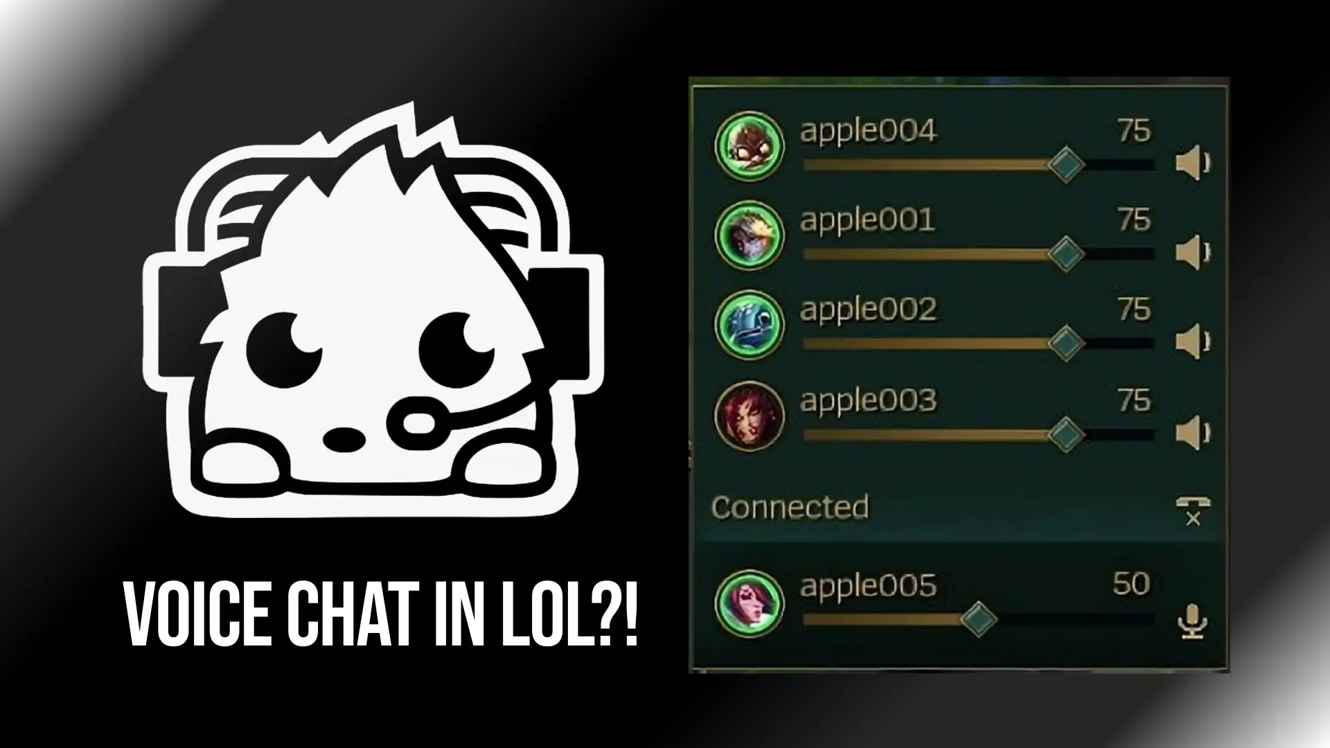 voice chat lol