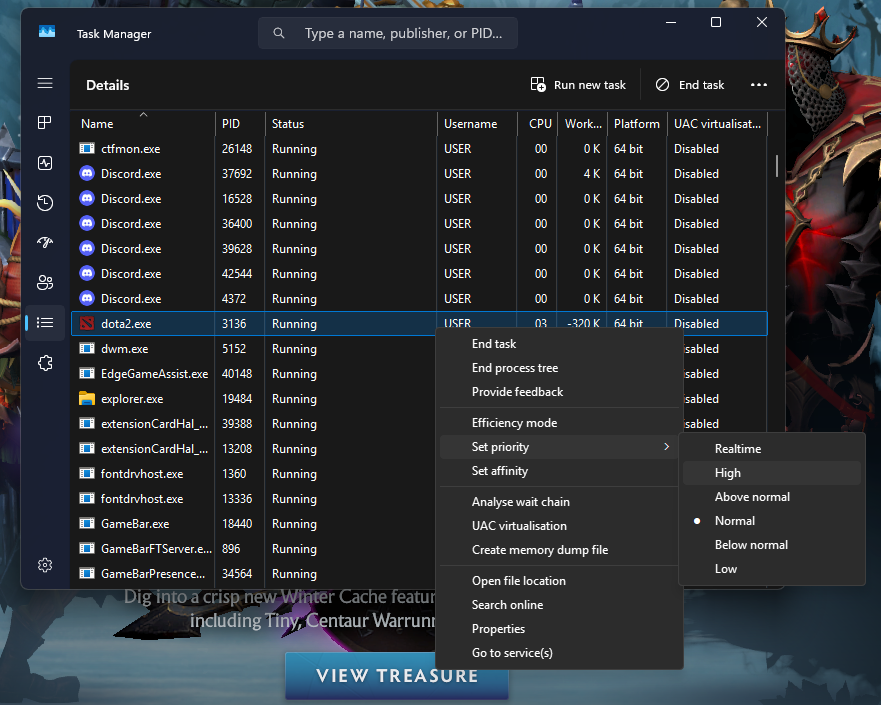 Dota 2 High Priority Mode