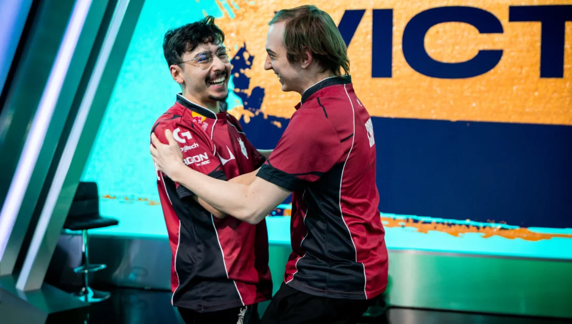 G2 Esports BrokenBlade and Caps during the LEC Versus 2026 Playoffs