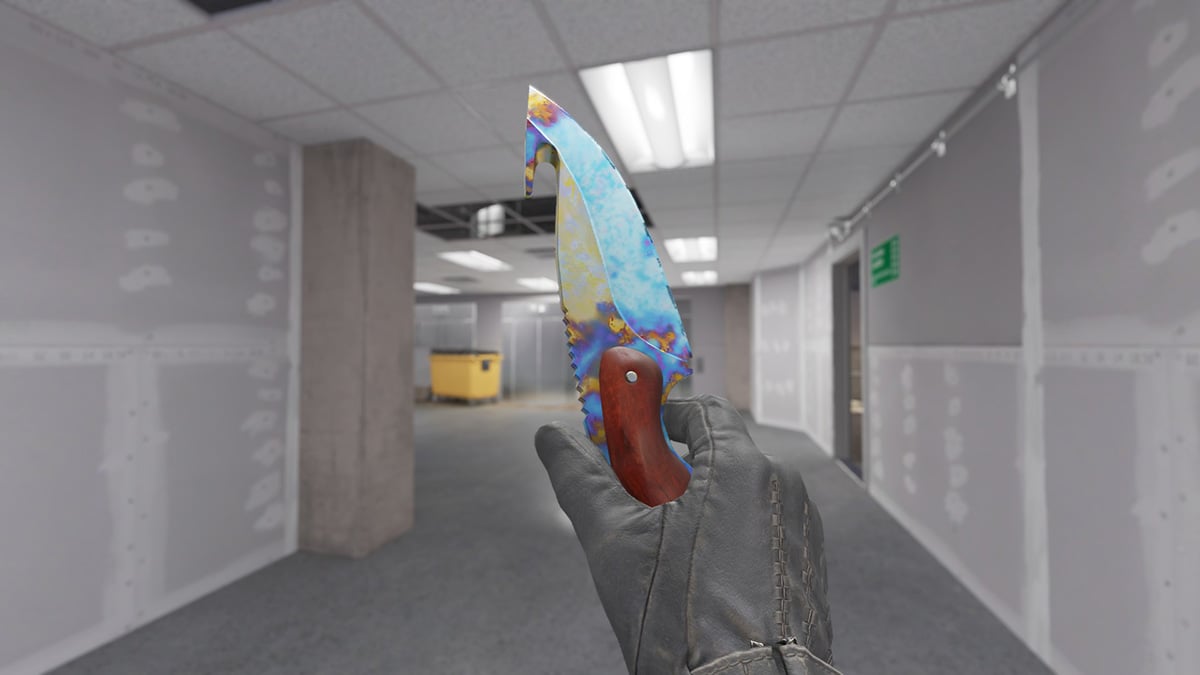 CS2 Gut Knife Case Hardened Blue Gem Pattern 140 (Tier 2)