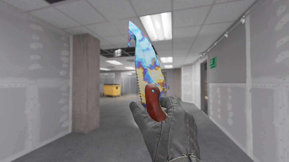 CS2 Gut Knife Case Hardened Blue Gem Pattern 50 (Tier 3)
