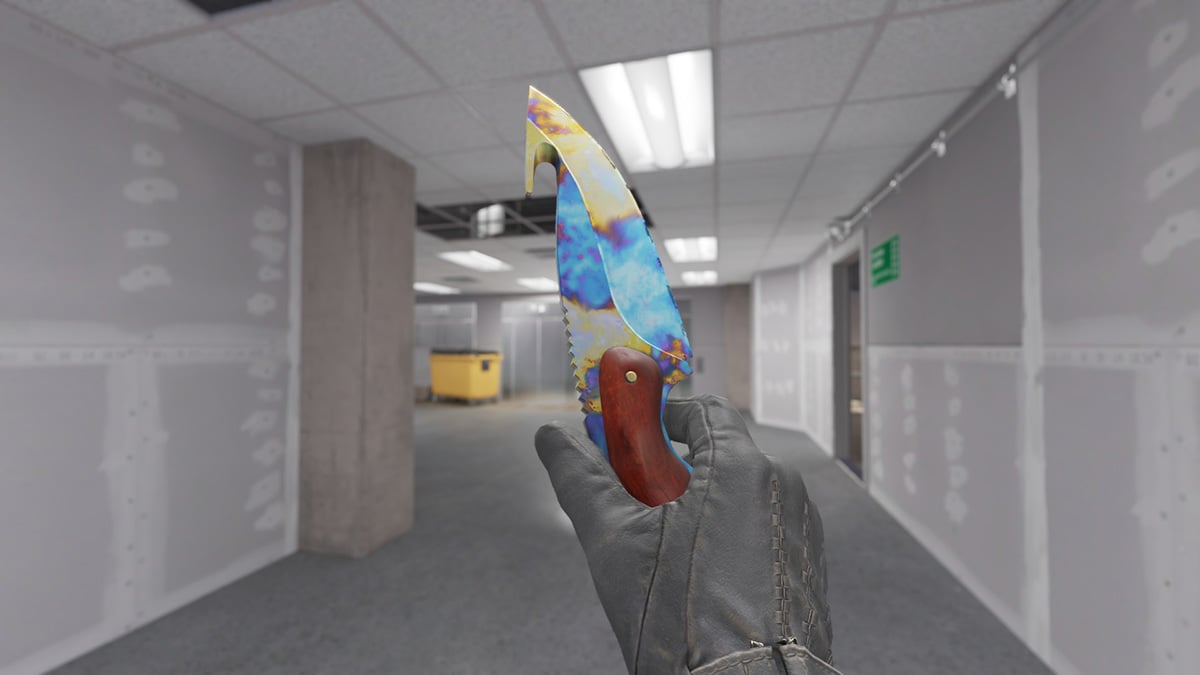 CS2 Gut Knife Case Hardened Blue Gem Pattern 81 (Tier 4)