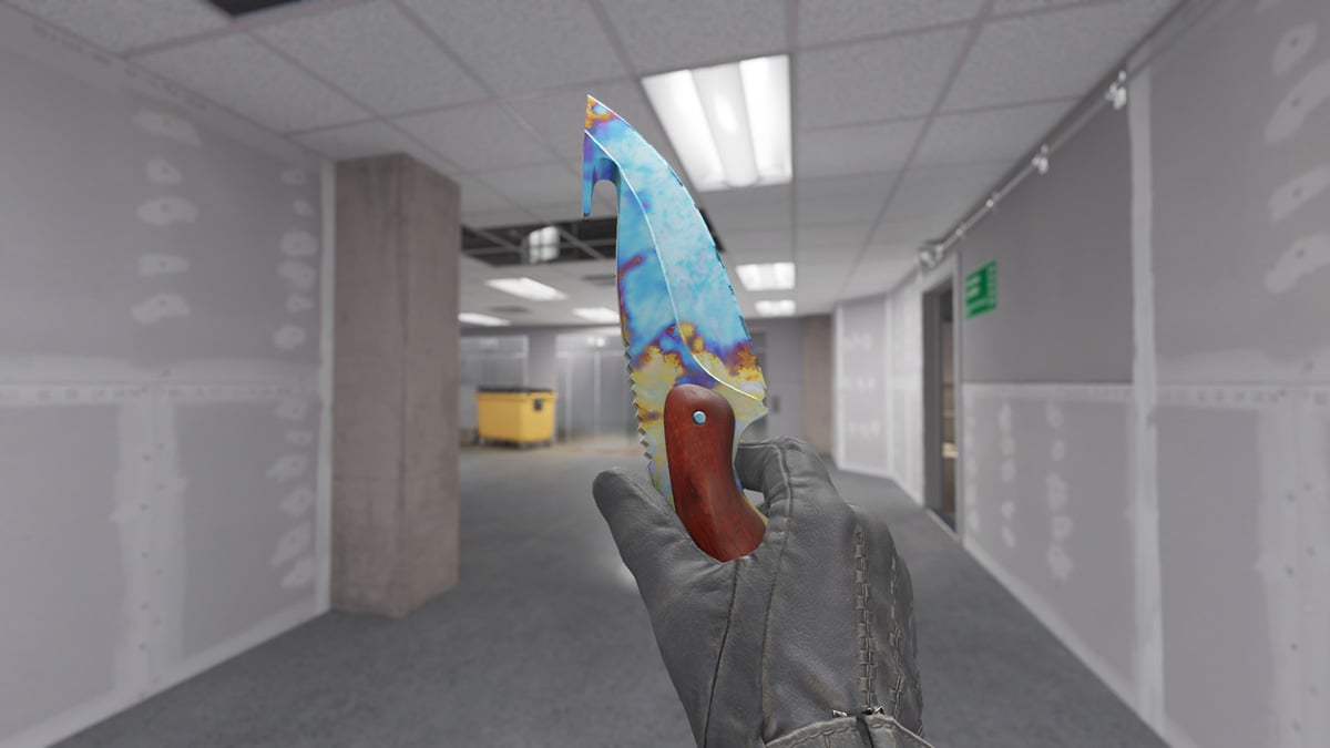 CS2 Gut Knife Case Hardened Blue Gem Pattern 962 (Tier 1)