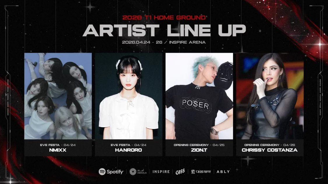 T1 Home Ground unveils global artist lineup with NMIXX and Chrissy Costanza